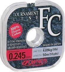 Леска OWNER FC Tournament 50M 0.14MM 1.36 кг цена и информация | Филаменты | kaup24.ee