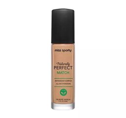 Увлажняющая основа под макияж Miss Sporty Naturally Perfect Match 150 Rose Vanilla, 30 мл цена и информация | Пудры, базы под макияж | kaup24.ee