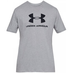 Мужская футболка Under Armour Sportstyle Logo SS 1329590 036, серая цена и информация | Мужские футболки | kaup24.ee