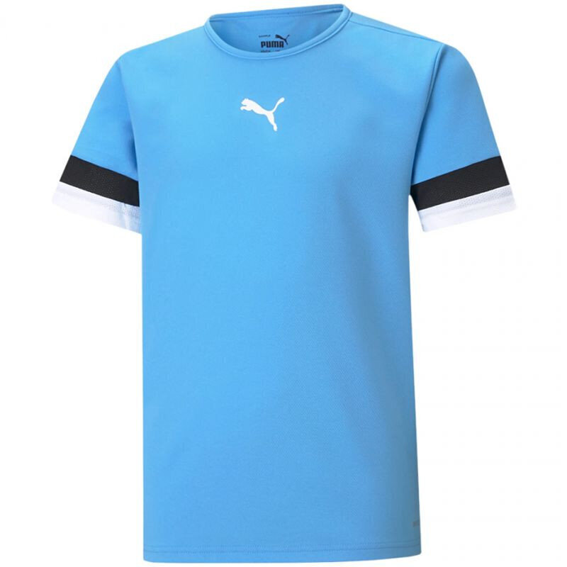 T-särk lastele Puma teamRISE Jersey Jr sinine 704938 18 цена и информация | Poiste särgid | kaup24.ee