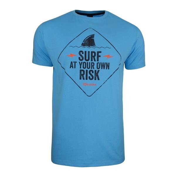 T-särk monotox surf risk blue surfrisk20blue цена и информация | Meeste T-särgid | kaup24.ee