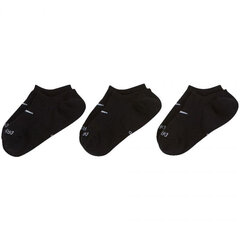 Носки для мужчин Nike Everyday Plus Cush Footie DH5463 904, черные цена и информация | Meeste sokid | kaup24.ee