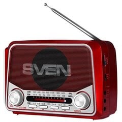 Radio Sven SRP-525 Red цена и информация | Радиоприемники и будильники | kaup24.ee