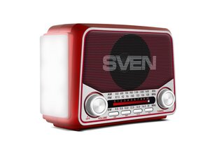 Radio Sven SRP-525 Red цена и информация | Радиоприемники и будильники | kaup24.ee