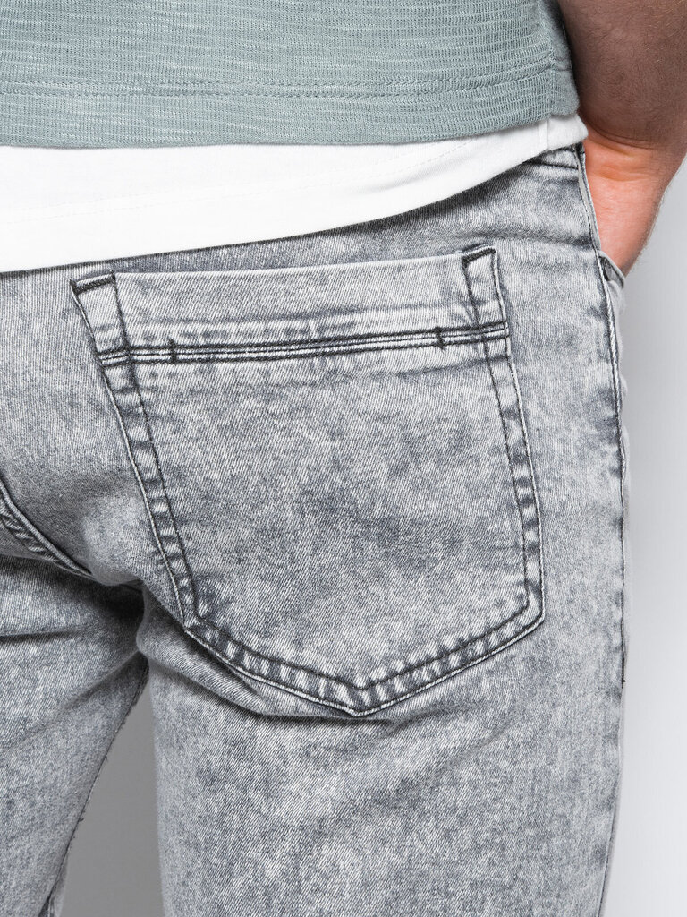 Meeste teksad SKINNY FIT Ombre P1062 hall hind ja info | Meeste teksad | kaup24.ee