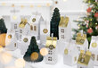 Advendikalender - majakesed, valge, 24 tk hind ja info | Jõulukaunistused | kaup24.ee