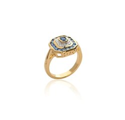 750° kullaga kaetud sõrmus, ⌀ 21, toodetud Prantsusmaal hind ja info | Sõrmused | kaup24.ee