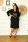 Pluss suuruses naiste kleit Cheryl, must hind ja info | Kleidid | kaup24.ee