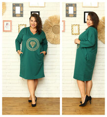 Платье размера плюс для женщин Cheryl, зеленое цена и информация | Платья | kaup24.ee