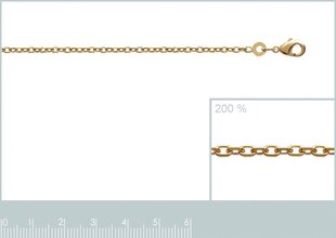 Цепочка с золотым покрытием 750°, 70 см, произведено во Франции цена и информация | Украшения на шею | kaup24.ee