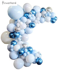 Macaron Blue Theme õhupallide komplekt (104 tk) hind ja info | Õhupallid | kaup24.ee