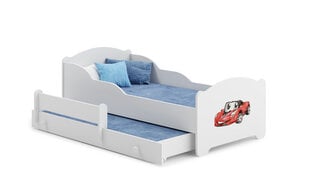 Детская кровать Amadis II Red Car 160x80+Materac цена и информация | Детские кровати | kaup24.ee