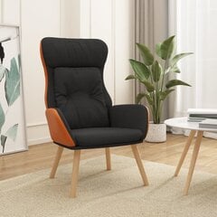 Кресло, черная бархатная отделка, черная древесина цена и информация | Кресла | kaup24.ee
