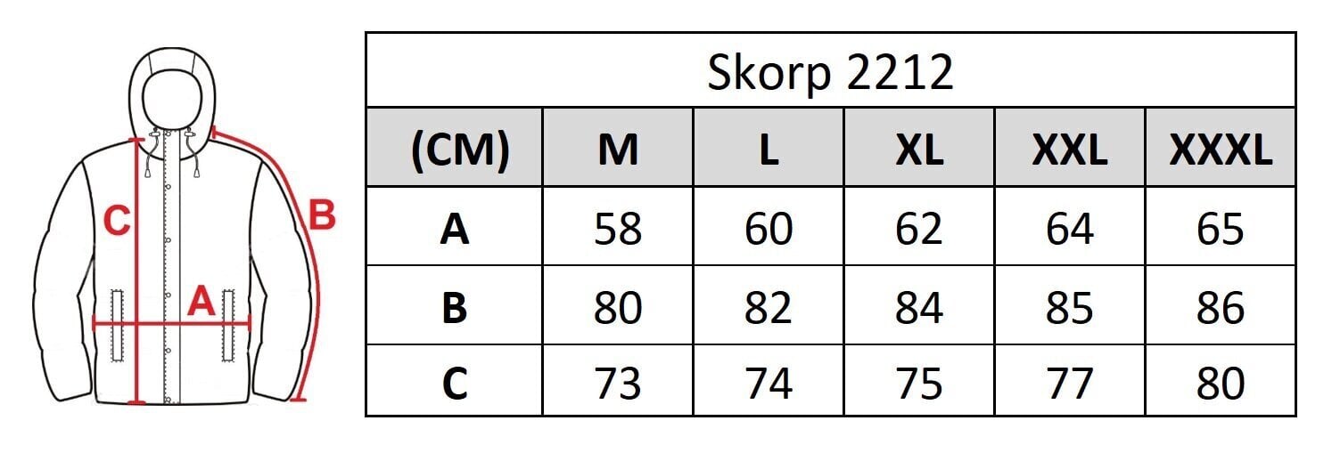 Meeste jope Skorp 2212 hind ja info | Meeste joped | kaup24.ee