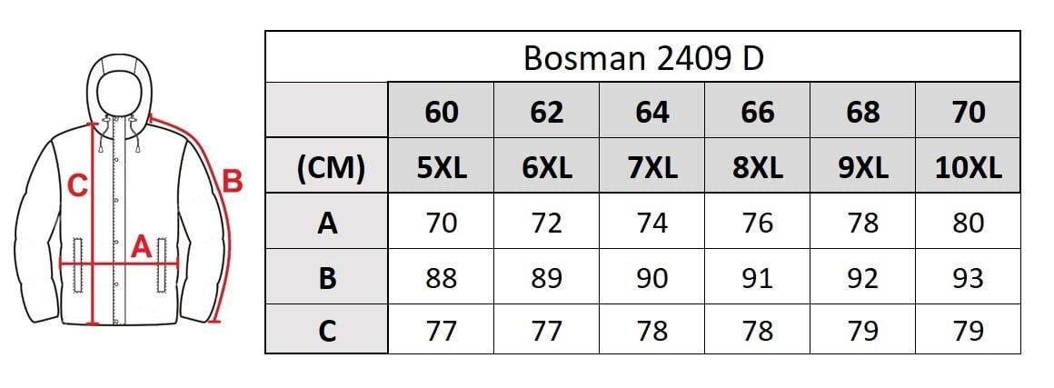 Meeste jope Bosman 2409 D цена и информация | Meeste joped | kaup24.ee