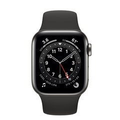 Nutikell Apple Watch Series 6 40mm GPS + Cellular, Stainless Steel Graphite Stainless steel (kasutatud, seisukord A) hind ja info | Nutikellad (smartwatch) | kaup24.ee