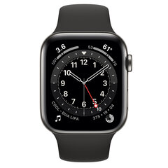 Часы Apple Watch Series 6 44 мм GPS + Cellular, Stainless Steel Graphite (подержанный, состояние A) цена и информация | Смарт-часы (smartwatch) | kaup24.ee