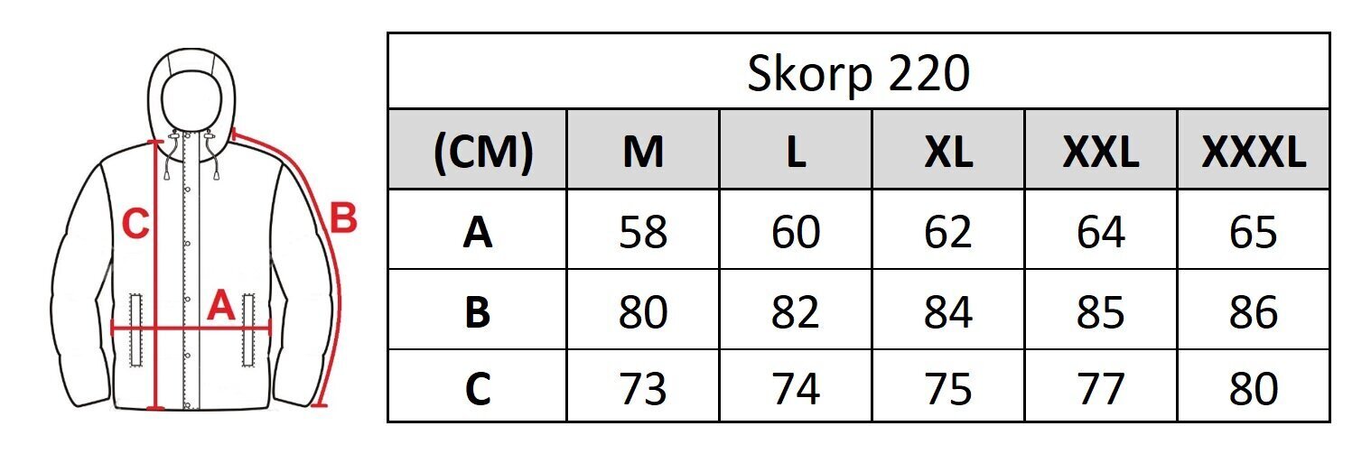 Meeste jope Skorp 220 hind ja info | Meeste joped | kaup24.ee