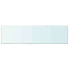 vidaXLi klaasist riiuliplaat 90 x 25 cm läbipaistev цена и информация | Аксессуары для ванной комнаты | kaup24.ee
