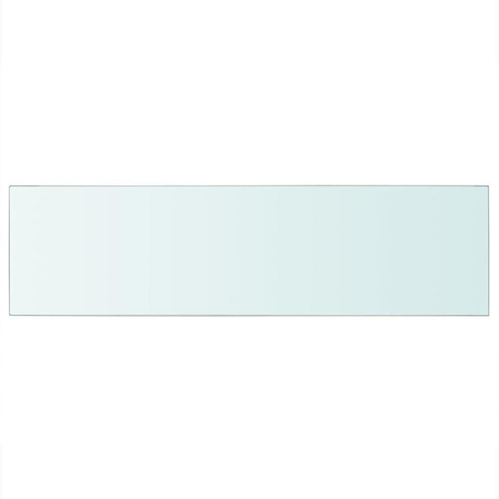 vidaXLi klaasist riiuliplaat 90 x 25 cm läbipaistev цена и информация | Vannitoa sisustuselemendid ja aksessuaarid | kaup24.ee