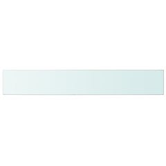vidaXLi klaasist riiuliplaat 100 x 15 cm läbipaistev цена и информация | Аксессуары для ванной комнаты | kaup24.ee