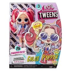 Nukk LOL Surprise! Tweens - Series 3 - Chloe Pepper (16.5 cm) hind ja info | Tüdrukute mänguasjad | kaup24.ee