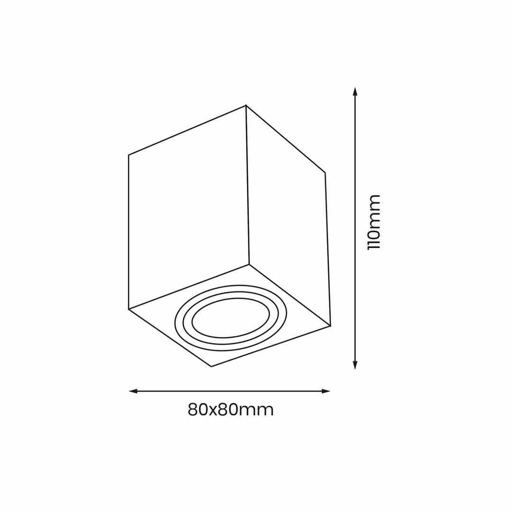 Milagro laelamp Bima Ring Square White цена и информация | Laelambid | kaup24.ee