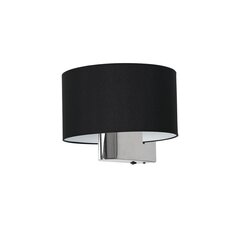 Настенный светильник CASINO BLACK/CHROME 1xE27 + 1W LED цена и информация | Настенные светильники | kaup24.ee