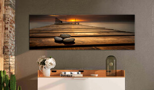 Pilt - Stones on the Pier 135x45 cm hind ja info | Seinapildid | kaup24.ee