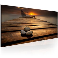 Pilt - Stones on the Pier 135x45 cm hind ja info | Seinapildid | kaup24.ee