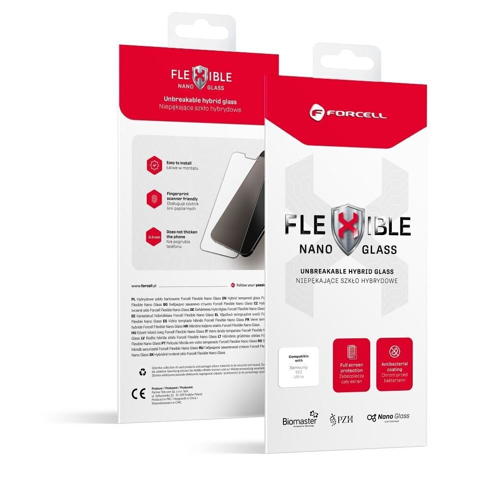 Ekraanikaitse 9H Forcell Flexible Nano Glass for Iphone 12 mini 5,4" hind ja info | Ekraani kaitsekiled | kaup24.ee