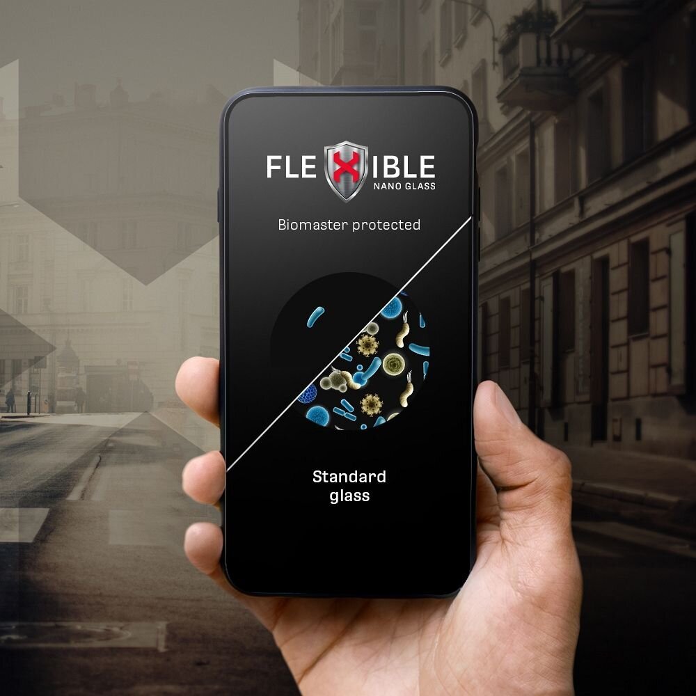 Ekraanikaitse 9H Forcell Flexible Nano Glass 5D for iPhone 12/12 Pro 6,1" black hind ja info | Ekraani kaitsekiled | kaup24.ee