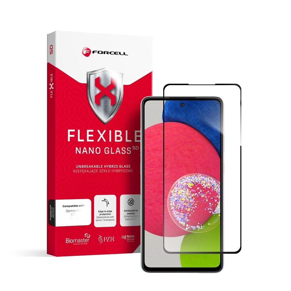 Ekraanikaitse 9H Forcell Flexible Nano Glass 5D for Samsung Galaxy A52/52s 5G цена и информация | Ekraani kaitsekiled | kaup24.ee