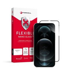 Защитная плёнка для экрана с олеофобным покрытием 9H Forcell Flexible Nano Glass 5D для iPhone Xs Max/11 Pro Max 6,5", чёрная цена и информация | Защитные пленки для телефонов | kaup24.ee