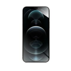 Защитная плёнка для экрана с олеофобным покрытием 9H Forcell Flexible Nano Glass 5D для iPhone 12 Pro Max 6,7", чёрная цена и информация | Ekraani kaitsekiled | kaup24.ee