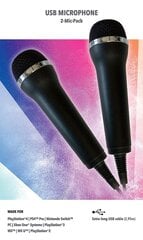 Микрофон для караоке-игр (Let Sing, Voice of Germany, Singstar и т. Д.) Для PlayStation (PS3, PS4, PS4 Pro), Nintendo (Switch, Wii U, Wii), Xbox One (Onex, One) + PC-2 Set Universal USB -микрофон цена и информация | Микрофоны | kaup24.ee