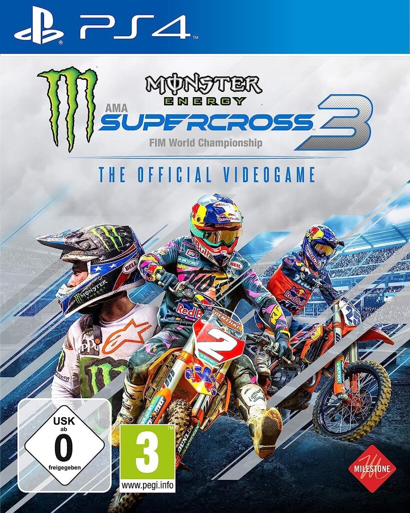 Monster Energy Supercross - ametlik videomäng 3 (PlayStation 4) hind ja info | Arvutimängud, konsoolimängud | kaup24.ee