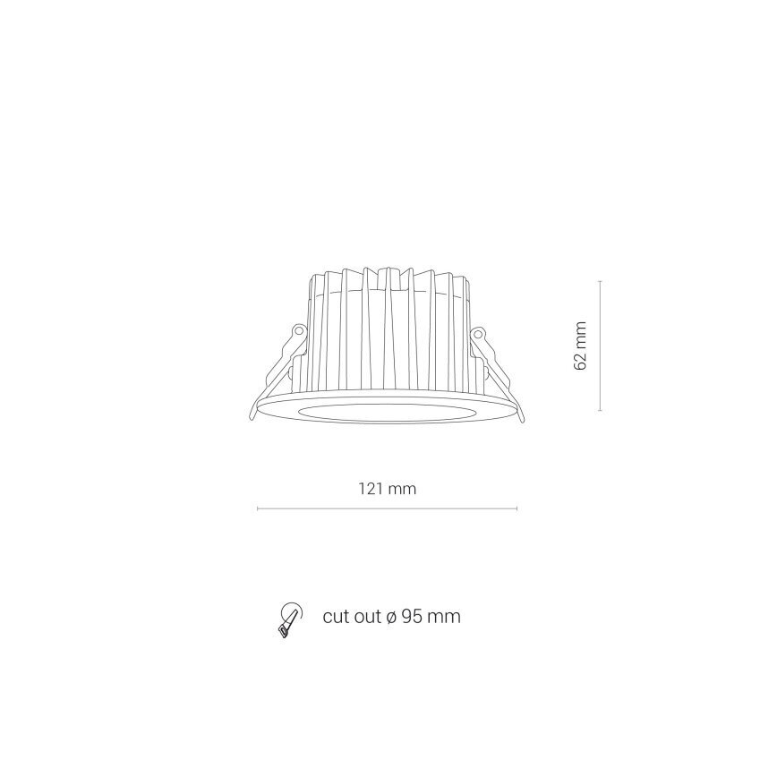 Süvistatav LED valgusti Nowodvorski CL KEA 20W 4000K IP44 8772 цена и информация | Süvistatavad ja LED valgustid | kaup24.ee