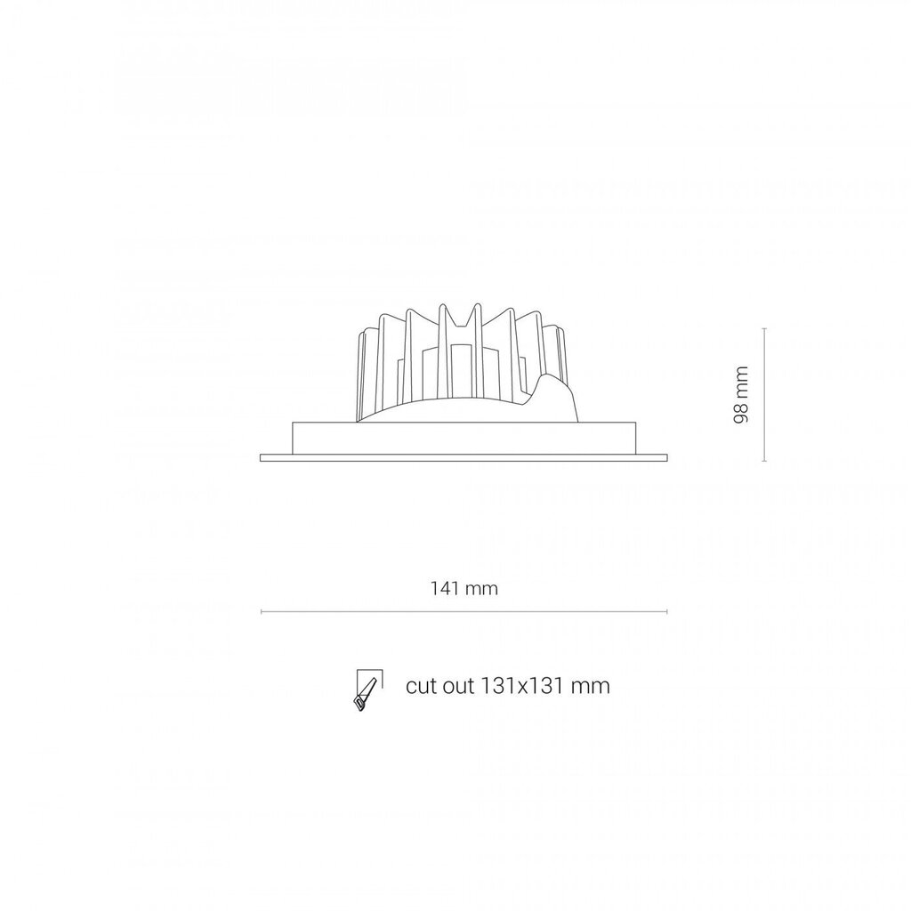 LED valgusti Nowodvorski CL Dia 18W 4000K 8721 hind ja info | Süvistatavad ja LED valgustid | kaup24.ee