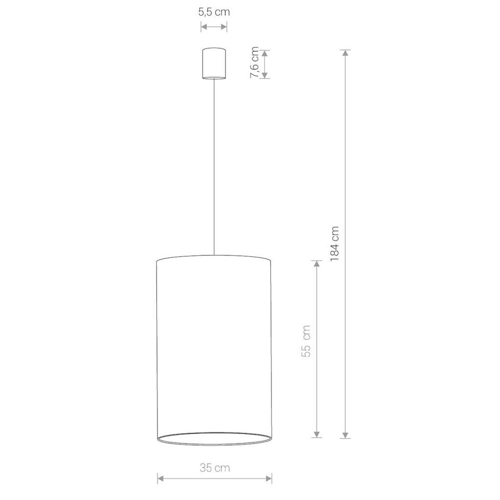 Valgusti Nowodvorski Barrel L 8446, tumesinine /kuldne värv hind ja info | Rippvalgustid | kaup24.ee