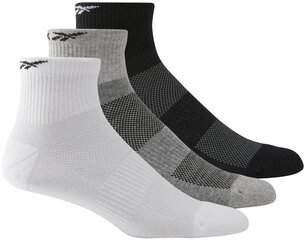 Reebok Sokid Te Ank Sock 3p White Black Grey H11292 H11292/37-39 цена и информация | Мужские носки | kaup24.ee