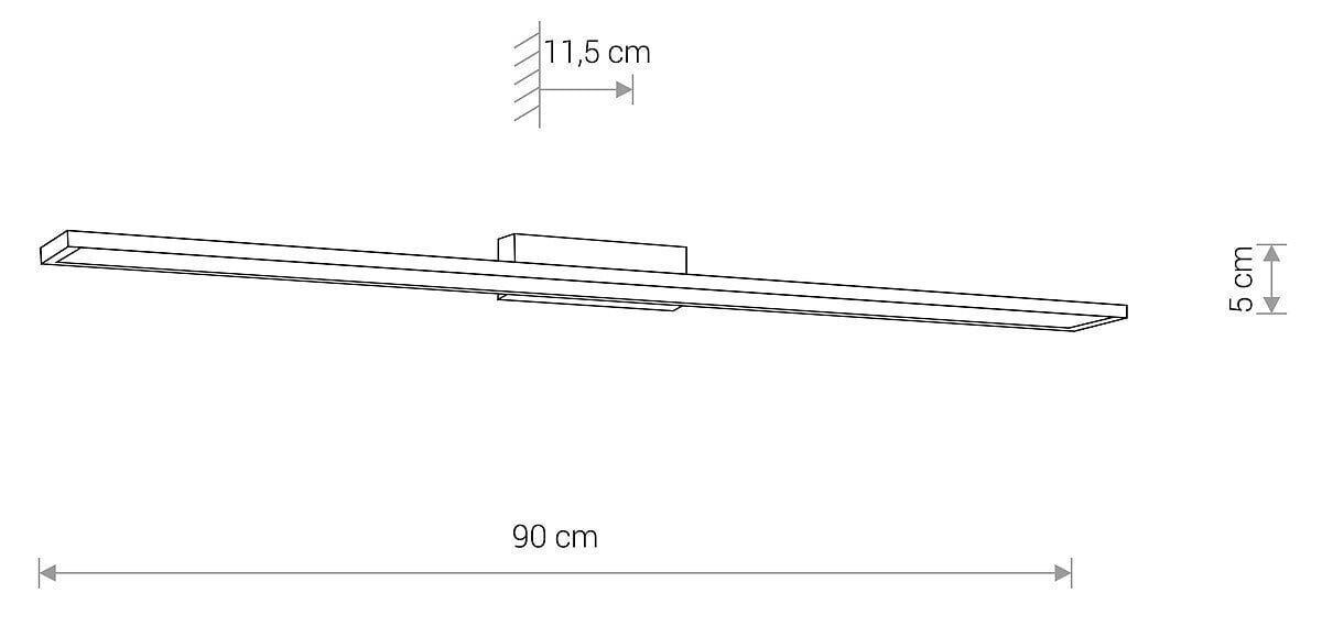 LED-valgusti Nowodvorski Lath 8175, valge цена и информация | Seinavalgustid | kaup24.ee