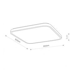 LED laevalgusti Nowodvorski Agnes Square 8114, valge hind ja info | Laelambid | kaup24.ee