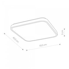 LED laevalgusti Nowodvorski Agnes Square 8113, valge hind ja info | Laelambid | kaup24.ee