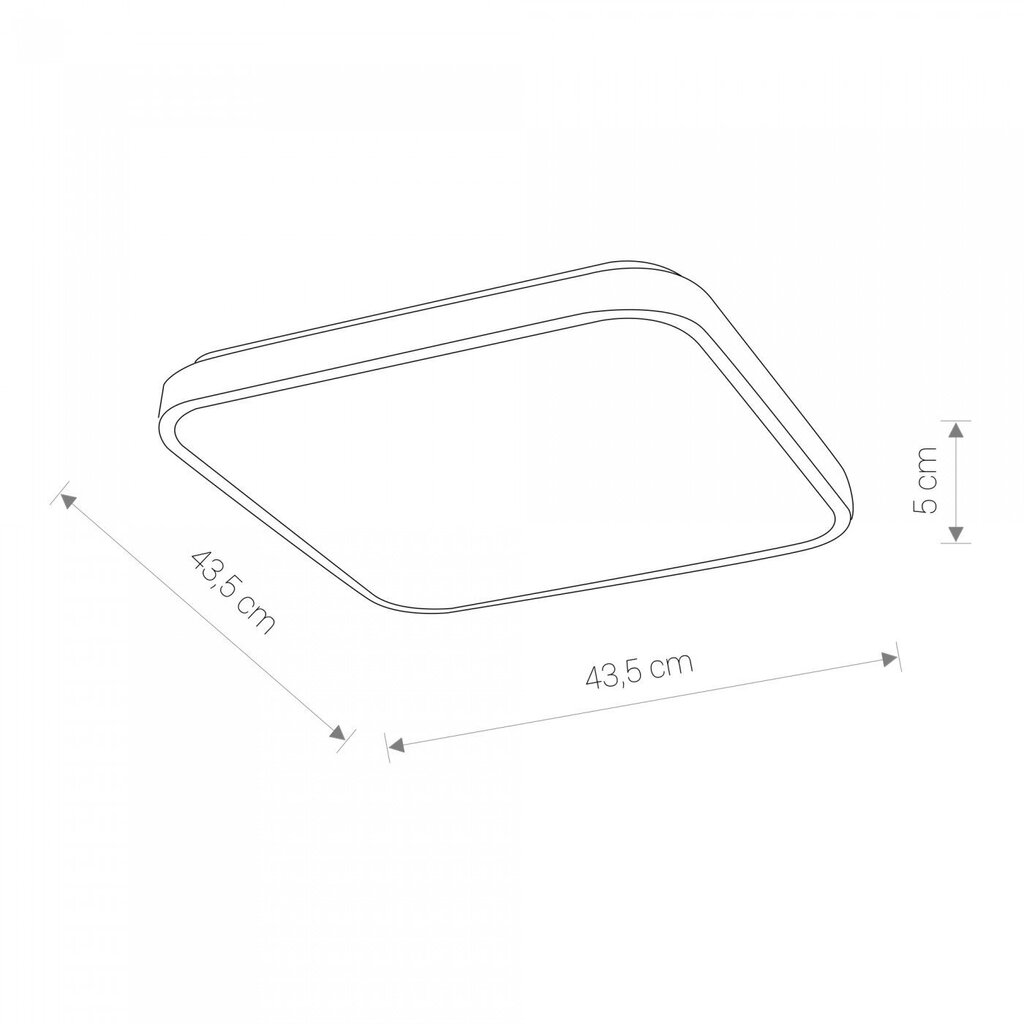 LED laevalgusti Nowodvorski Agnes Square 8113, valge hind ja info | Laelambid | kaup24.ee