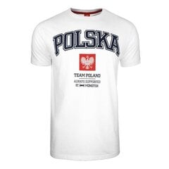 T-särk monotox polska college w white polskacol20wwhite hind ja info | Meeste T-särgid | kaup24.ee