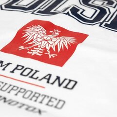 T-särk monotox polska college w white polskacol20wwhite цена и информация | Мужские футболки | kaup24.ee