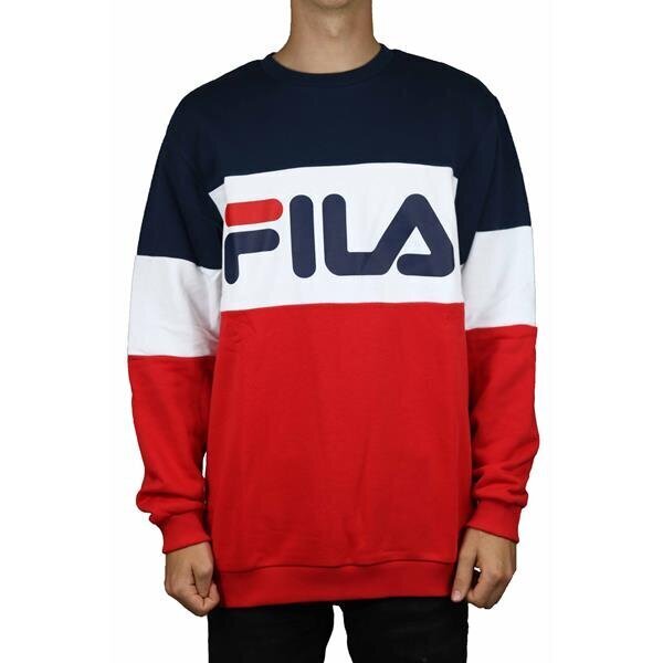 Džemper fila straight blocked crew 681255r69 hind ja info | Meeste pusad | kaup24.ee