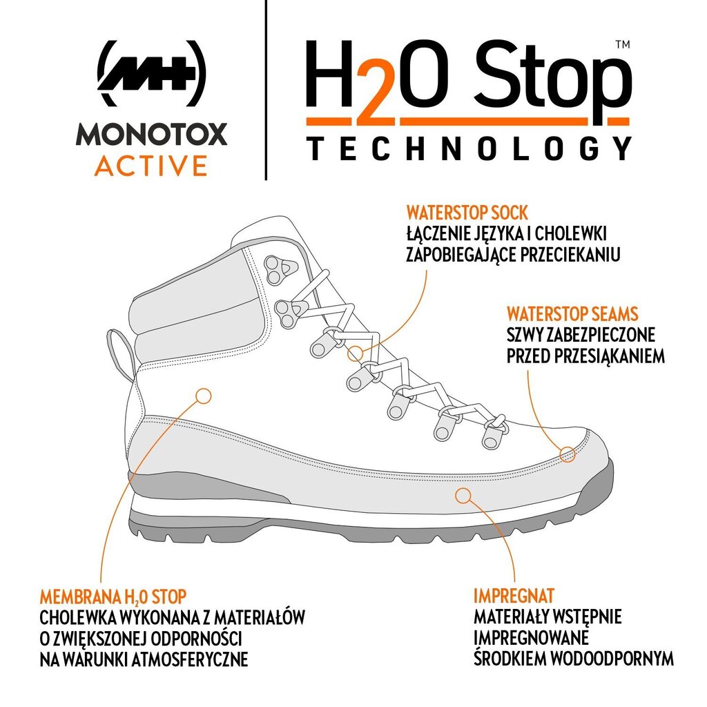 monotox norwood graphite mx20013 hind ja info | Meeste kingad, saapad | kaup24.ee