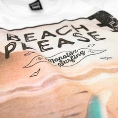 T-särk monotox beach white beach20white hind ja info | Meeste T-särgid | kaup24.ee
